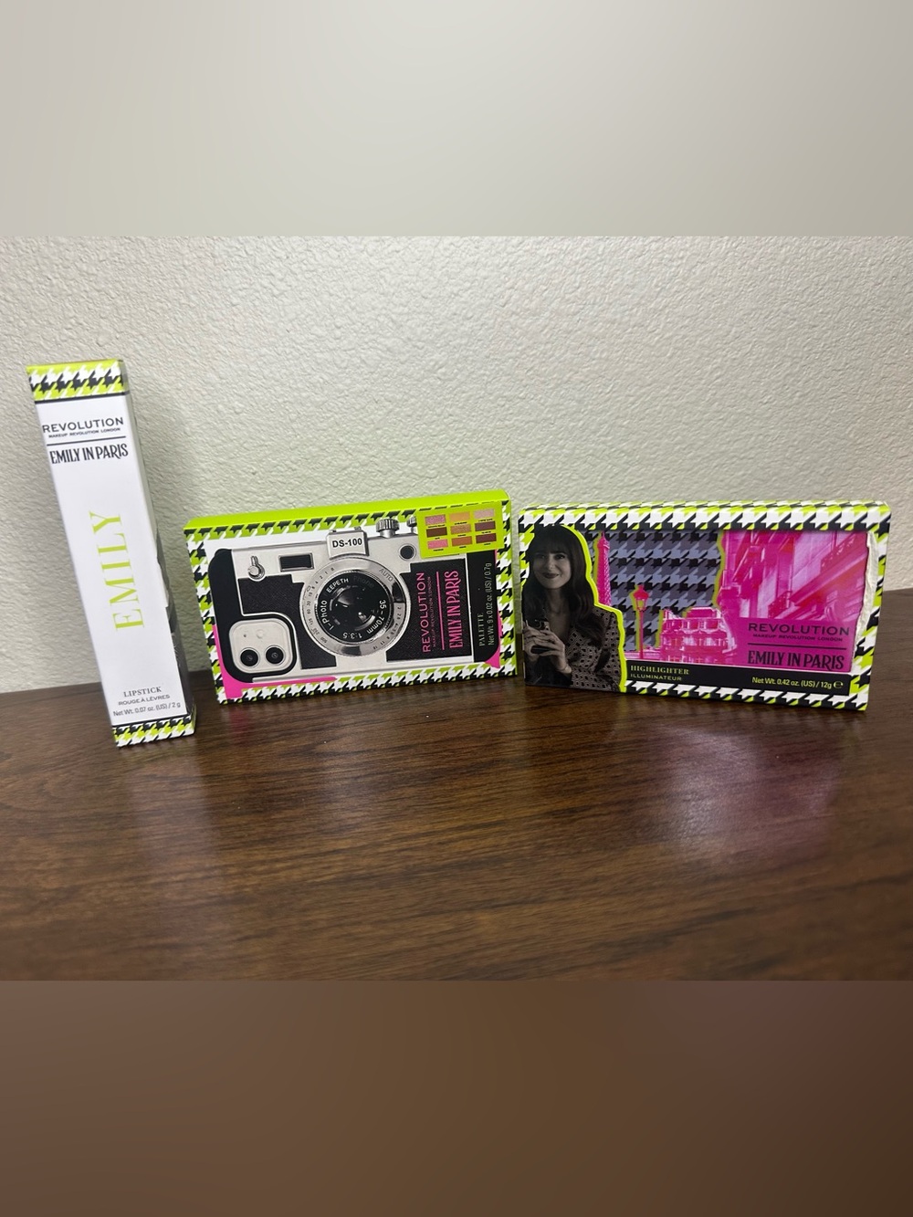 3 Piece MAKEUP REVOLUTION x Emily In Paris Makeup Bundle, NWT